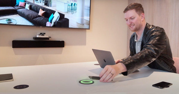 Employees returning to the workplace can find and book clean and safe rooms when the green light-ring signifies that they are clean and available for use.