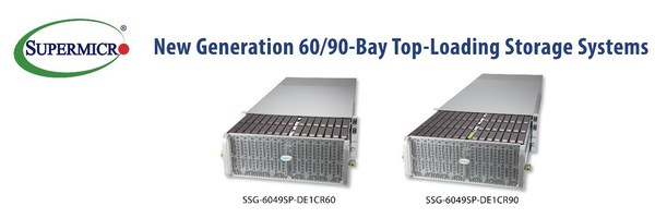 Supermicro 推出新一代顶部加载存储系统 适用于大容量云规模部署