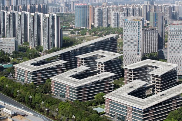 成都天府软件园 图片来源：每经记者 张建 摄