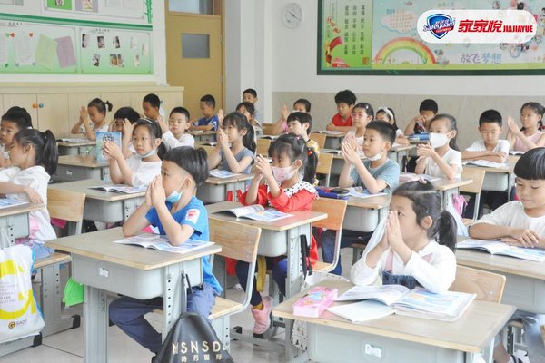 “洗手健康课”走进威海教育孩子正确洗手，为健康校园保驾护航