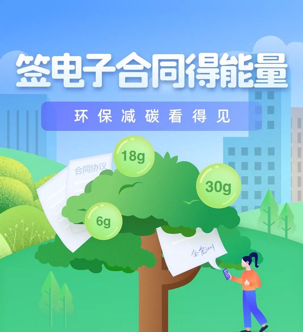 用e签宝签合同，也可以收获蚂蚁森林梭梭树