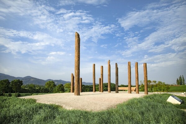 Photo shows the Mojiaoshan site at the Archaeological Ruins of Liangzhu City park in Hangzhou, capital city of east China