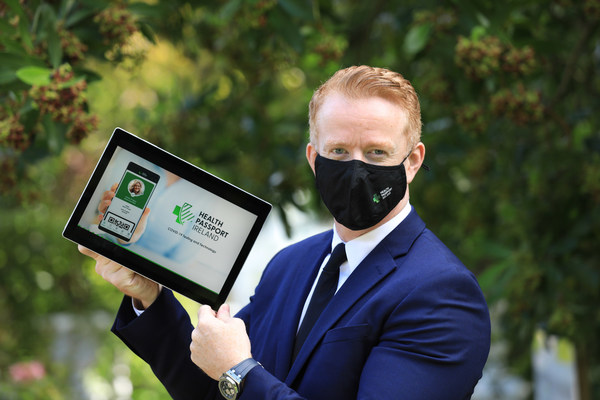 Robert Quirke, President & CEO of Irish-based ROQU Group, displays the world-first 