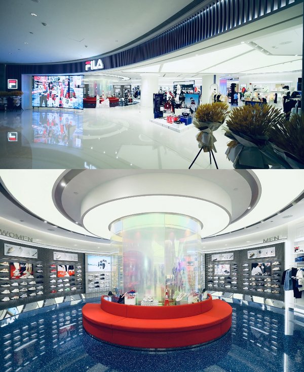 FILA郑州正弘城全新五代形象旗舰店