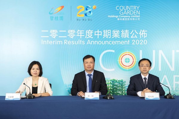 碧桂园发布2020中报