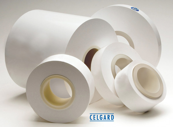 Celgard®涂层和无涂层干法微孔隔膜广泛应用于电动汽车，储能系统和其他特殊应用的